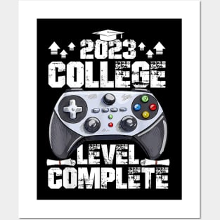 College Level Complete Video Game Gamer Men Graduation Posters and Art